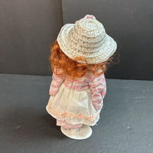 Load image into Gallery viewer, Porcelain Doll in Plaid Dress (Far East Brokers)

