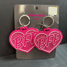 Load image into Gallery viewer, 2pc BFF Sparkly Heart Keychain Set (NEW)
