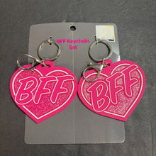 Load image into Gallery viewer, 2pc BFF Sparkly Heart Keychain Set (NEW)

