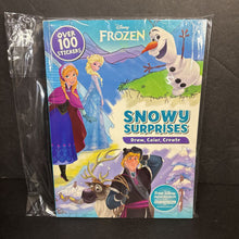 Load image into Gallery viewer, [NEW] Snowy Surprises: Draw, Color, Create (Disney Frozen) -character activity paperback
