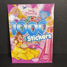Load image into Gallery viewer, [NEW] Disney Princess 1000 Stickers - Over 60 Activities Inside! -character activity paperback

