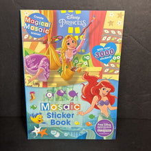 Load image into Gallery viewer, [NEW] Disney Princess Mosaic Sticker Book: Create Magical Mosaic Scenes - With Over 3000 Stickers! -character activity paperback
