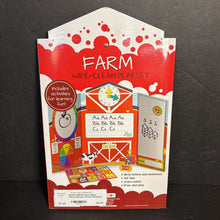 Load image into Gallery viewer, [NEW] Farm Wipe-Clean Playset Trifold, Notepad, &amp; Sticker Sheet (Pre K-1) (Bendon) -workbook paperback
