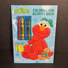 Load image into Gallery viewer, [NEW] Sesame Street Coloring and Activity Book w/ Crayons (Bendon) (Season: Winter) -character activity paperback
