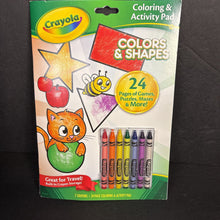 Load image into Gallery viewer, [NEW] Crayola Coloring &amp; Activity Pad: Colors &amp; Shapes w/ Crayons -activity paperback
