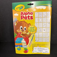 Load image into Gallery viewer, [NEW] Crayola Coloring &amp; Activity Pad: Alpha Pets w/ Crayons -activity paperback
