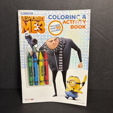 Load image into Gallery viewer, [NEW] Despicable Me 3: Coloring &amp; Activity Book w/ Crayons (Bendon) -character activity paperback
