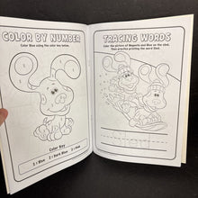 Load image into Gallery viewer, [NEW] Merry Chrismas, Blue!: Blue's Clues and You Coloring and Activity Book w/ Crayons (Bendon) (Season: Winter, Holiday) -character activity paperback
