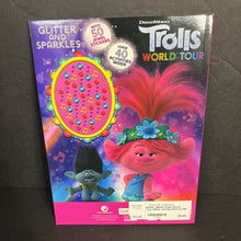 Load image into Gallery viewer, [NEW] Trolls World Tour Glitter and Sparkles w/ 50 Jewel Stickers &amp; Over 40 Activities Inside (Bendon) -character activity paperback
