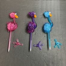 Load image into Gallery viewer, 3pk Fuzzy Bird Pens (NEW)
