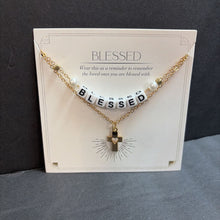 Load image into Gallery viewer, "Blessed" Religious Cross Necklace (NEW)
