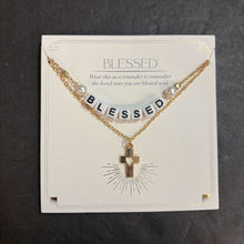 Load image into Gallery viewer, "Blessed" Religious Cross Necklace (NEW)
