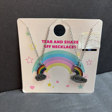 Load image into Gallery viewer, 2pk Tear &amp; Share Rainbow BFF "Best Friends" Necklaces (NEW)
