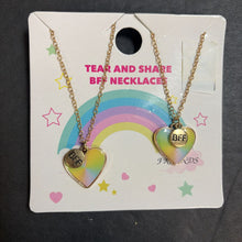 Load image into Gallery viewer, 2pk Tear &amp; Share Heart BFF Necklaces (NEW)
