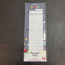 Load image into Gallery viewer, Family Budget Pad (NEW)
