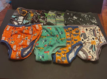 Load image into Gallery viewer, Cloth Training Pants / Reusable Pull-Ups – Size 9T (Set of 8)
