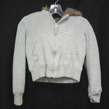 Load image into Gallery viewer, girls flower hooded jacket
