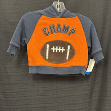 Load image into Gallery viewer, football hooded sweatshirt
