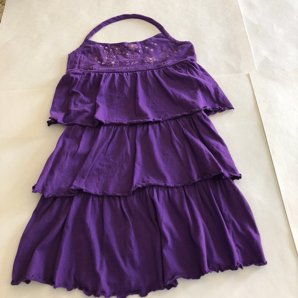 Ruffle backless flower dress