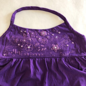 Ruffle backless flower dress
