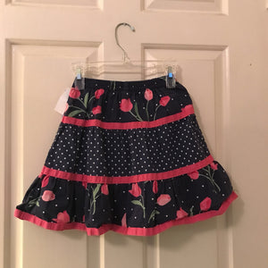 polka dot flower skirt