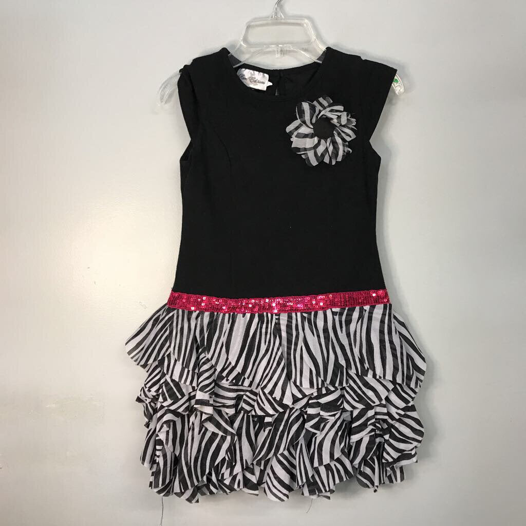 zebra strip dress