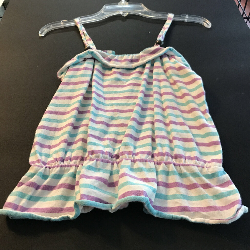 Stripe sleeveless top