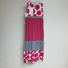 Load image into Gallery viewer, Maxi dress w/flowers,stripes&amp;polka dots (new)

