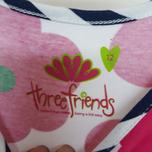 Load image into Gallery viewer, Maxi dress w/flowers,stripes&amp;polka dots (new)
