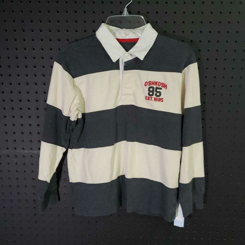striped polo shirt