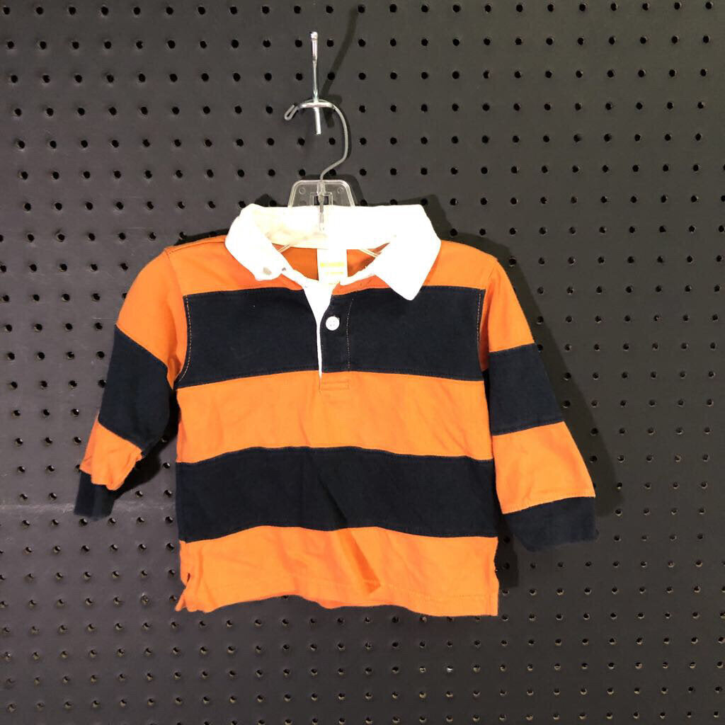 striped polo shirt