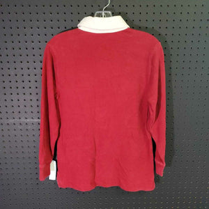 skull long sleeve polo shirt