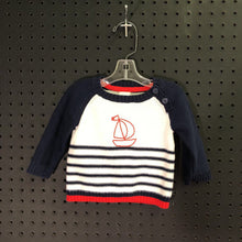 Load image into Gallery viewer, striped sailboat sweater
