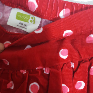 polka dot corduroy skirt(new)