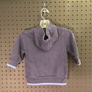Hooded zip sweatshirt
