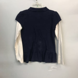 gymboree blue/white top