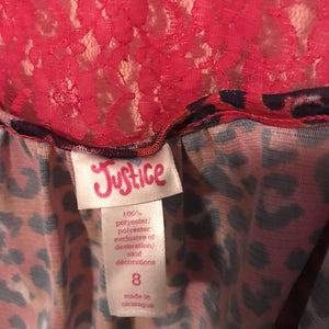 animal print shrug top