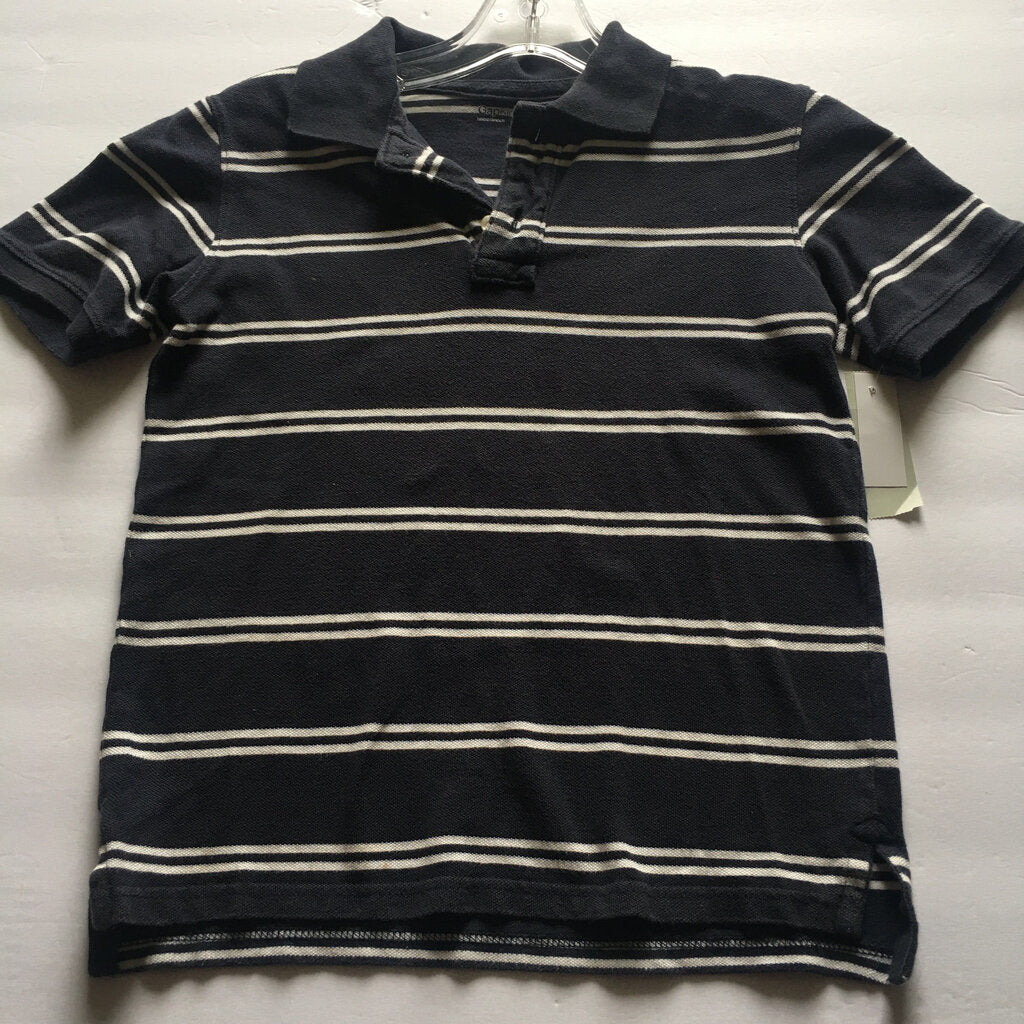 striped polo shirt