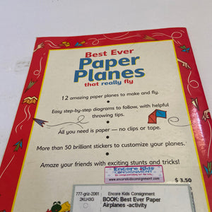 Best Ever Paper Airplanes -activity