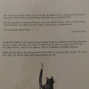 The Tenth Good Thing About Barney (Judith Viorst) -paperback
