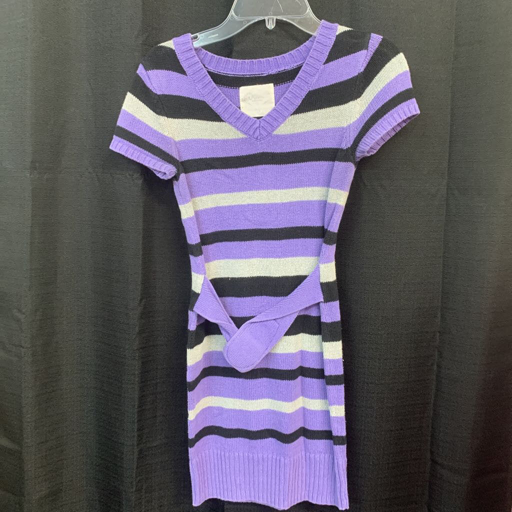 striped sweater dress
