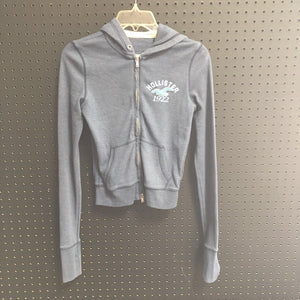 hooded zip sweatshirt