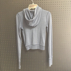 hooded zip sweatshirt