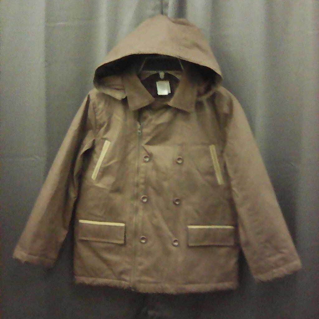 Zip Hooded corduroy jacket