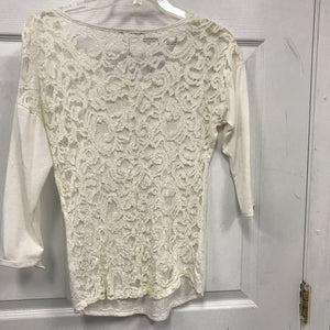 sequin lace shirt