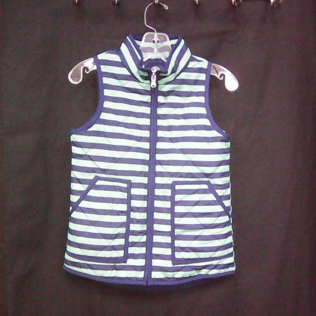 Striped Zip Vest