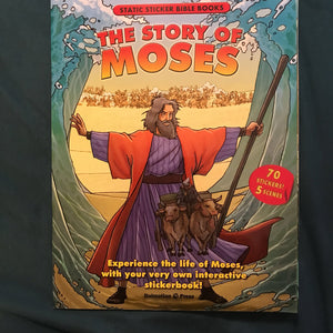 The Story of Moses: Static Sticker Bible Book -religion activity paperback