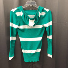 Load image into Gallery viewer, hooded striped sweater
