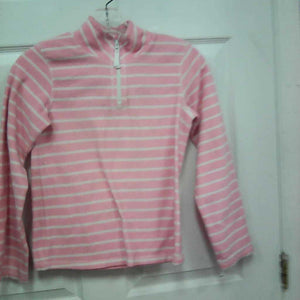 striped half zip sweatshirt