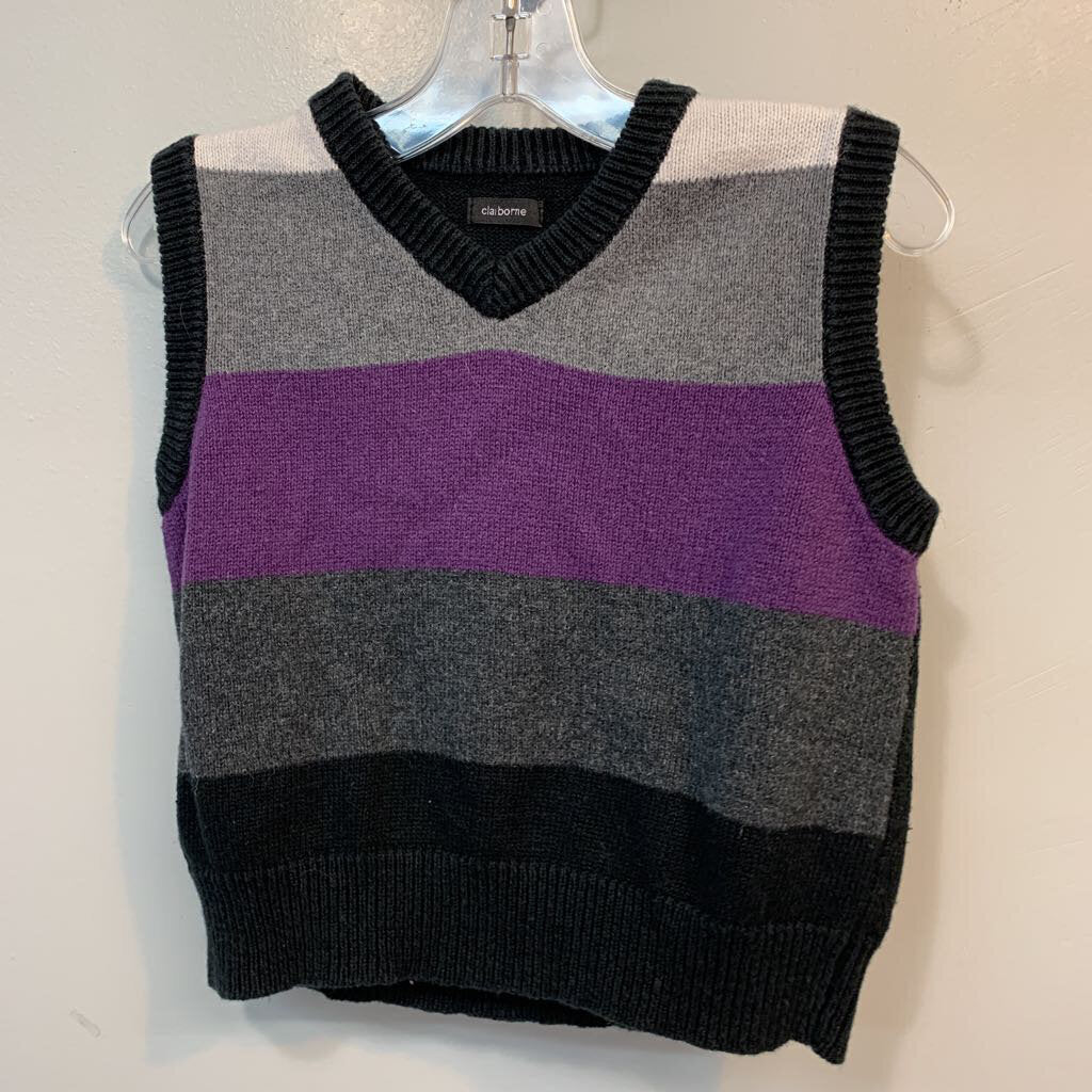 striped sweater vest